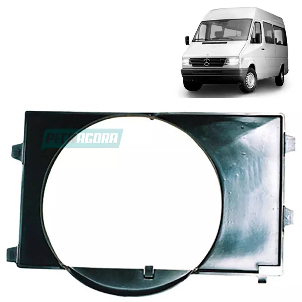 DEFLETOR DO RADIADOR SPRINTER 310 MOTOR MAXION (6905057255-150070)