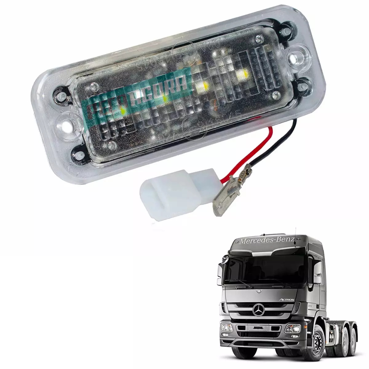 LANTERNA TAPA SOL MB ACTROS LED MERCEDES BENZ (0028200056,)