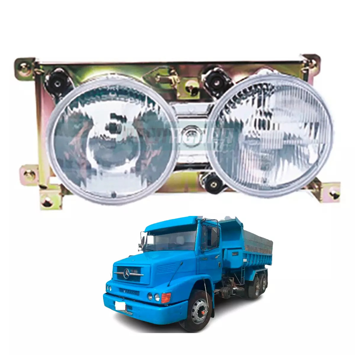 FAROL DUPLO LE MB 1620 ANO ...1999 / M96 / FPN ANO 1996 A 1999 / 1620 ANO ...200