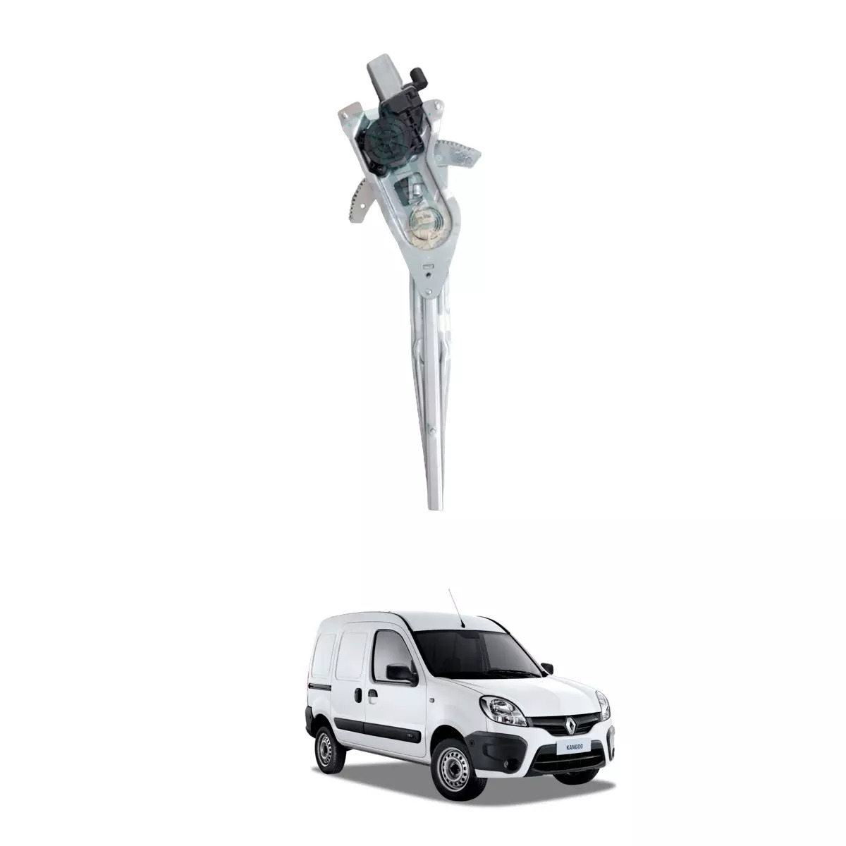 MAQUINA VIDRO ELETRICA ESQ COM MOTOR 12V KANGOO 99 A 17 ORIGINAL (7700303543-R75