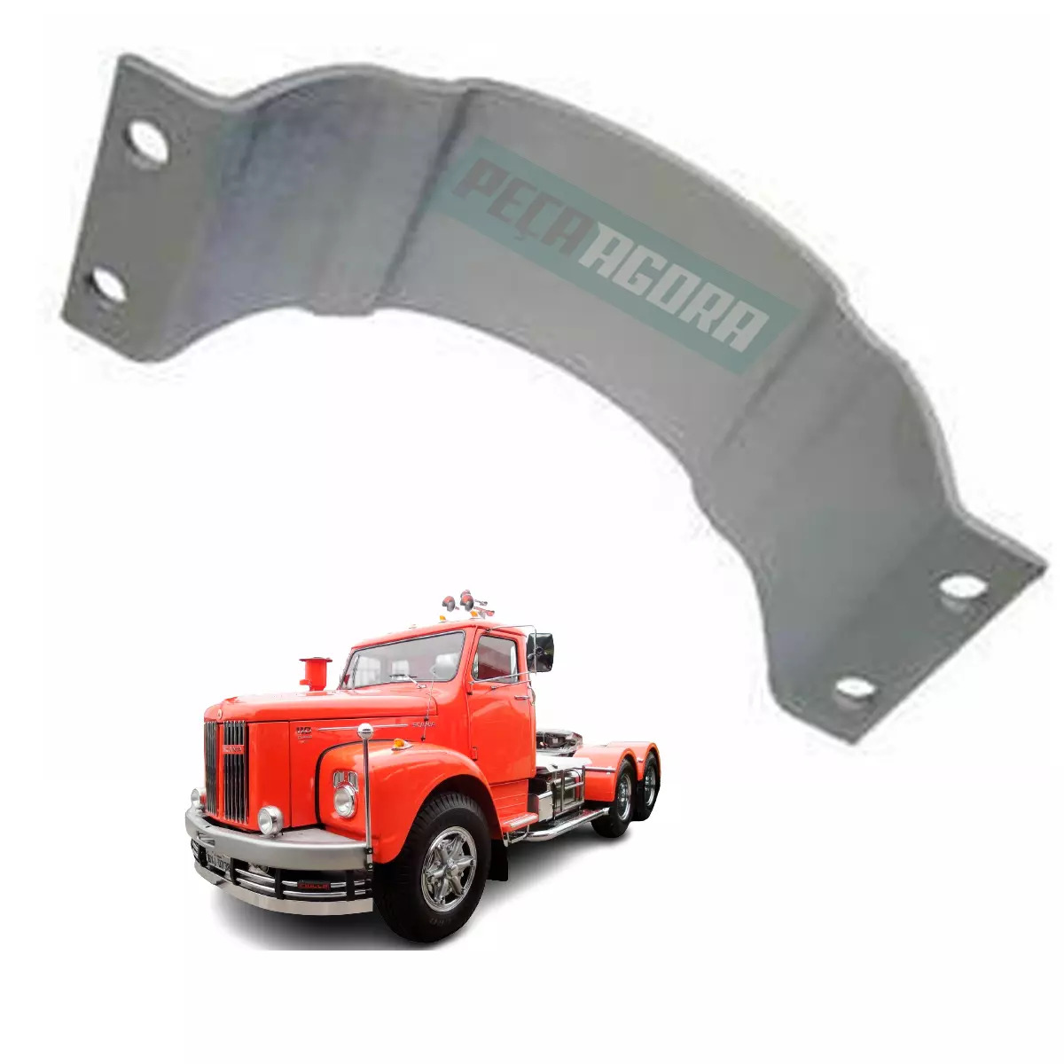 MEIA ABRACADEIRA SUPORTE ROLAMENTO CARDAN PARA SCANIA 110 111 (264550A)