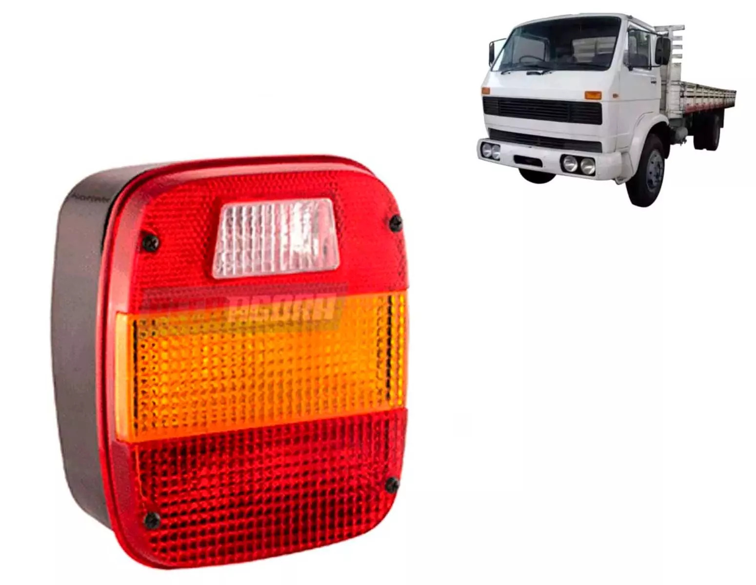 LANTERNA TRASEIRA DIR RETANGULAR SEM VIGIA VW 11140 12140 790S 7110S 24220 24250