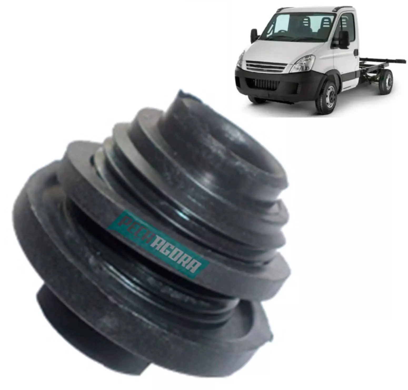 TAMPAO BUJAO INFERIOR TANQUE COMBUSTIVEL 38X3MM PARA IVECO DAILY 35S14 70C16 ROS