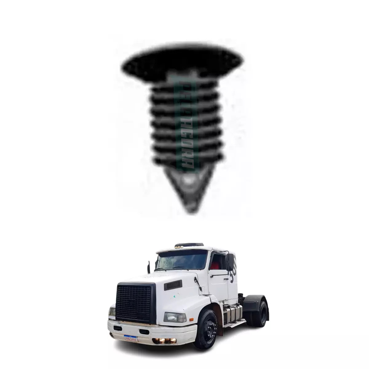 PRESILHA PORTA VOLVO NL12 EDC INTERNO PRETO (8124797)