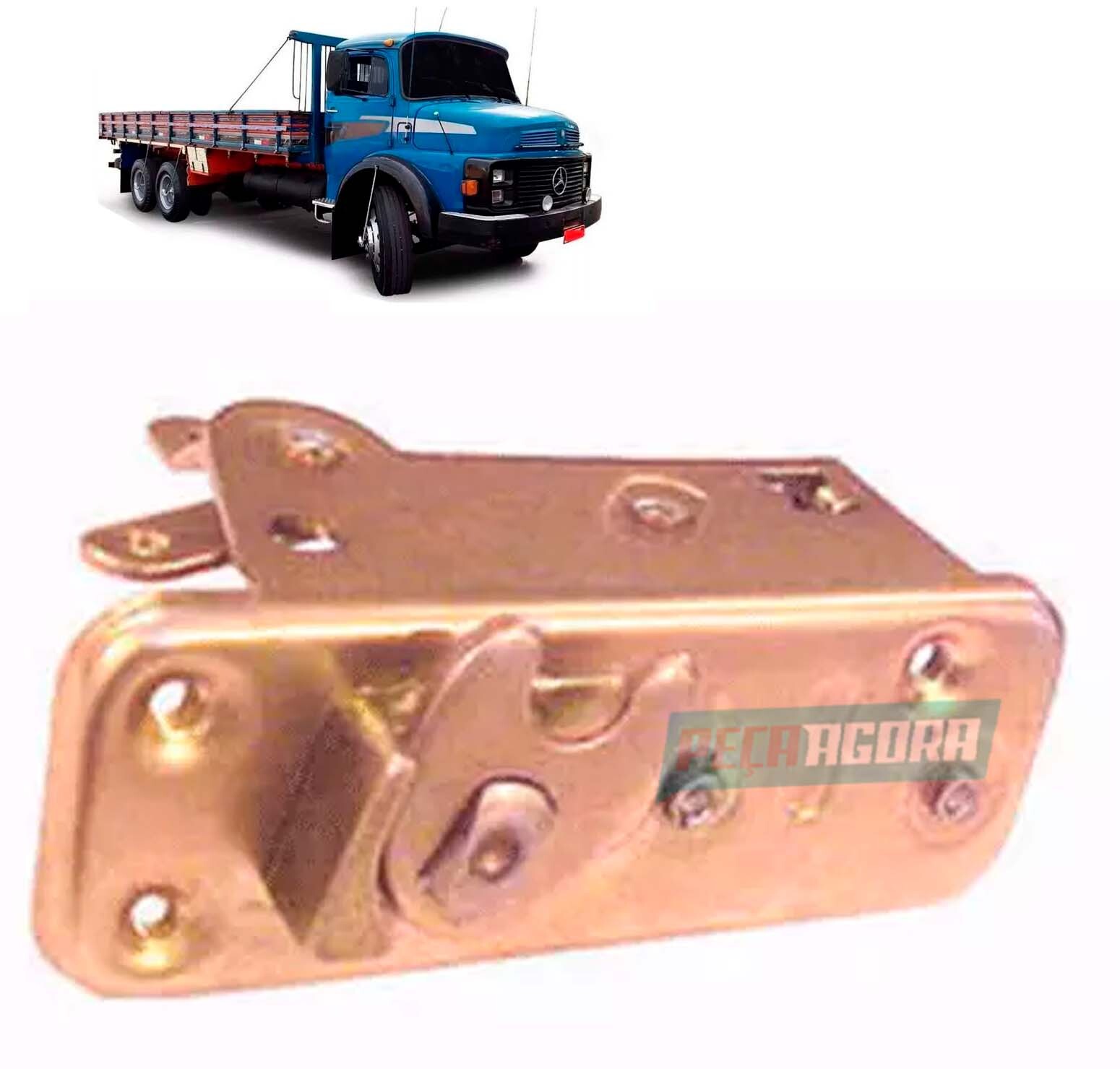 FECHADURA PORTA ESQUERDA MB 1113 1313 1513 MERCEDES BENZ (3087207035)