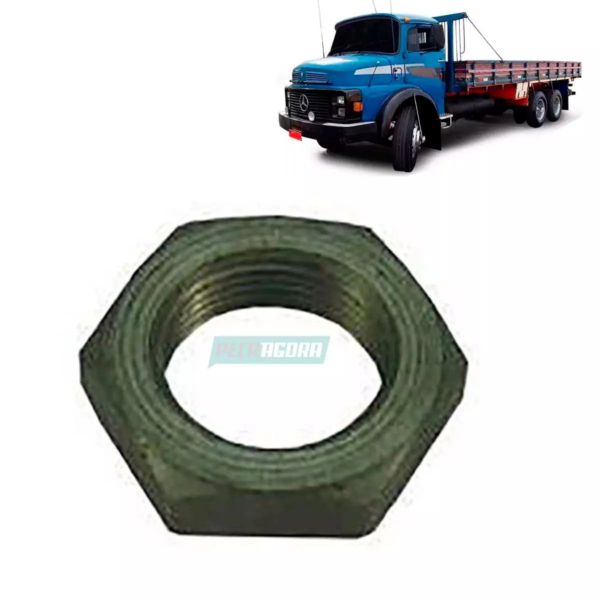 PORCA COLUNA DIRECAO 22X1.5MM MB 1113 1313 1513 2013 2213 MERCEDS BENZ  (0004390