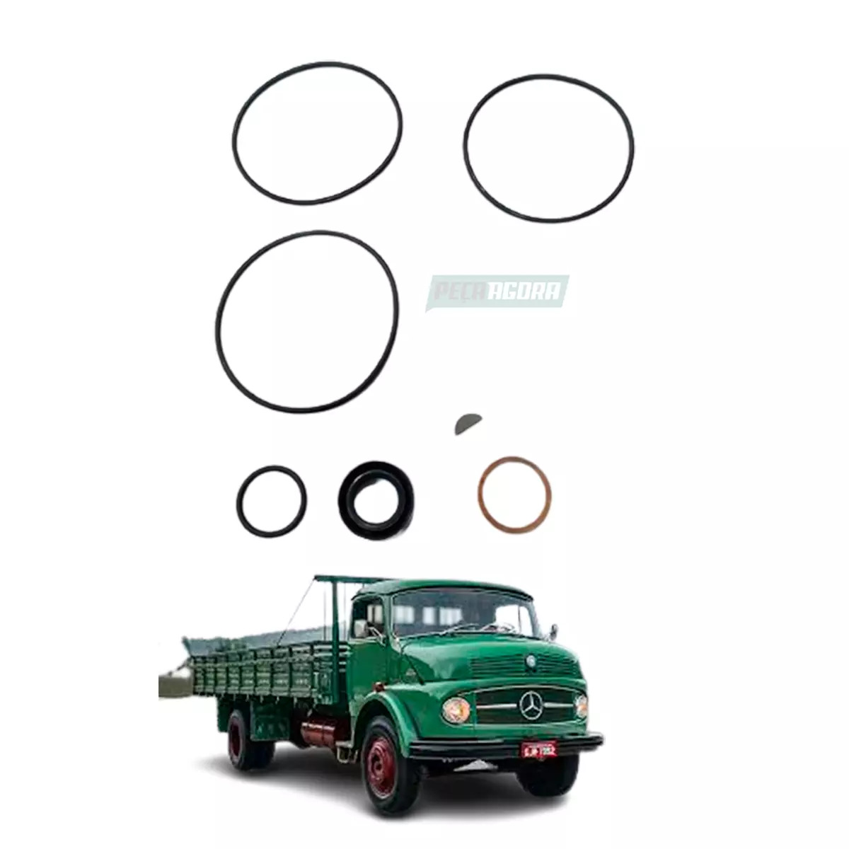 REPARO BOMBA DIRECAO HIDRAULICA MB 1113 ANTIGA (0005869246)