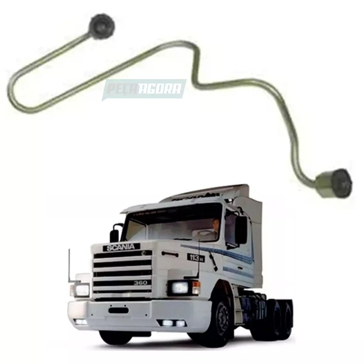 TUBO INJECAO SENGUNDO CILINDRO PARA SCANIA MOTOR DSC11 R113T K113 L113 T112 R112