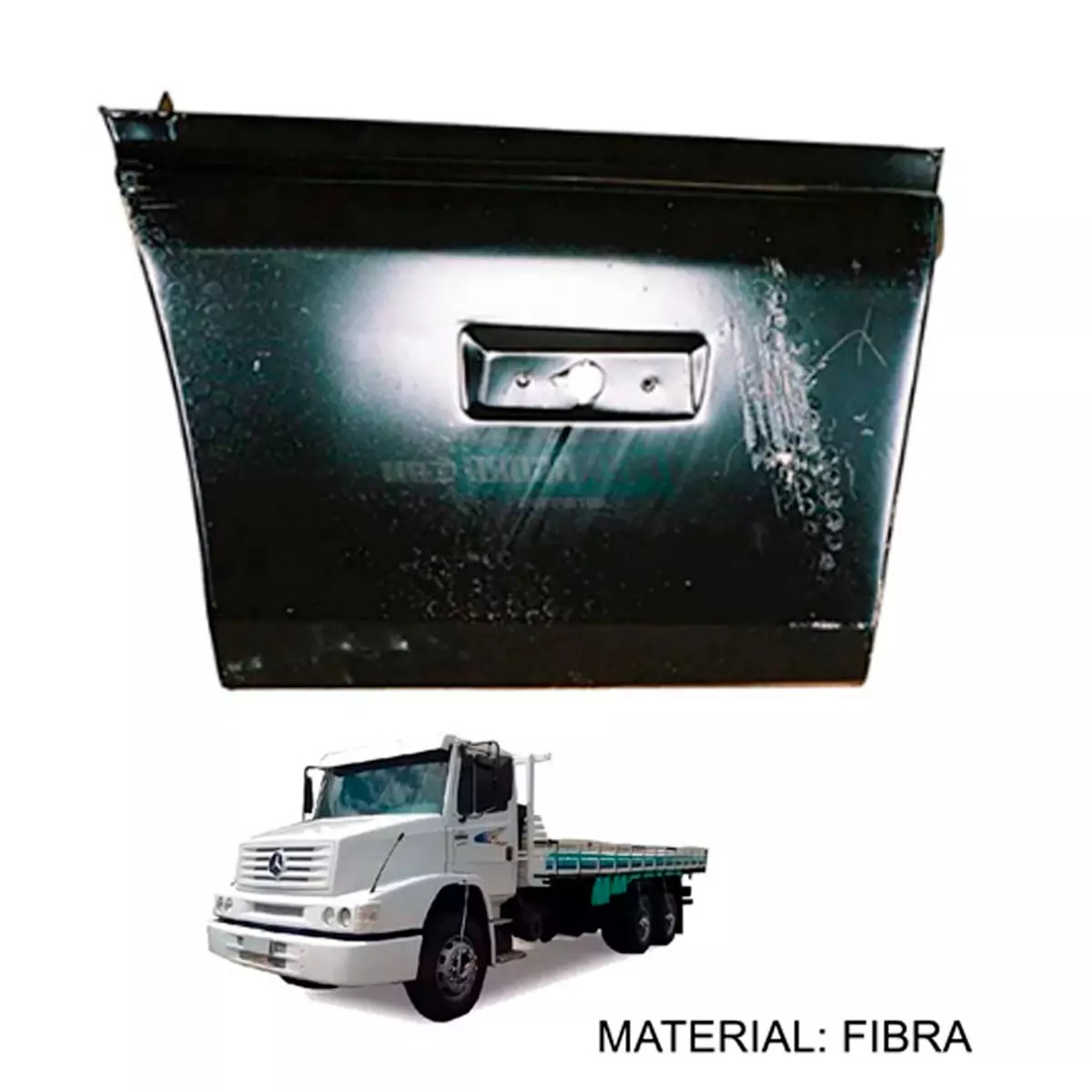 PONTEIRA POLAINA DIREITA PRETA PARACHOQUE MB BICUDO HPN 1618 1620 1218 1418 ATE 