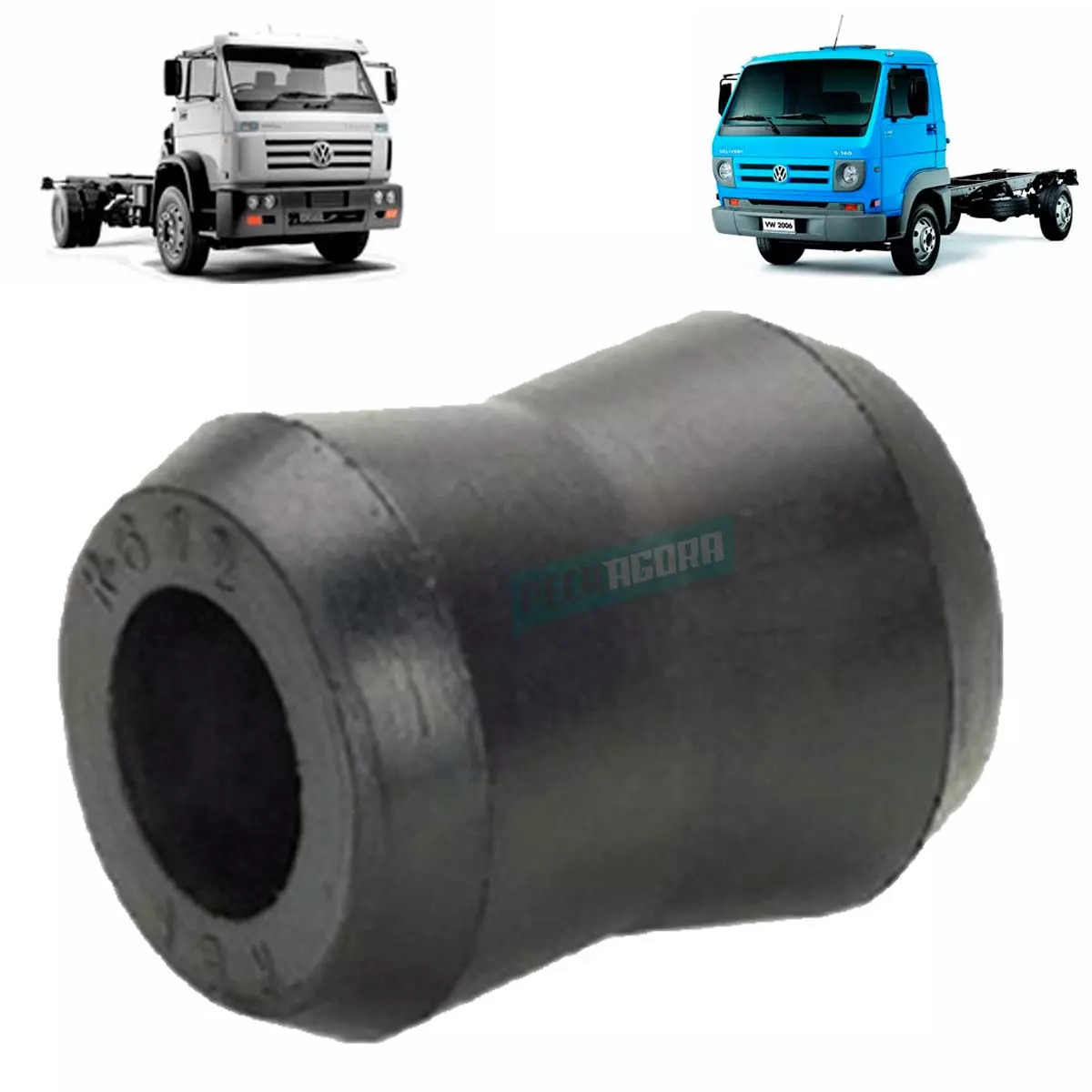 BUCHA OLHAL AMORTECEDOR TRASEIRO SUPERIOR INFERIOR VW 5140 8150 DELIVERY 7100 71