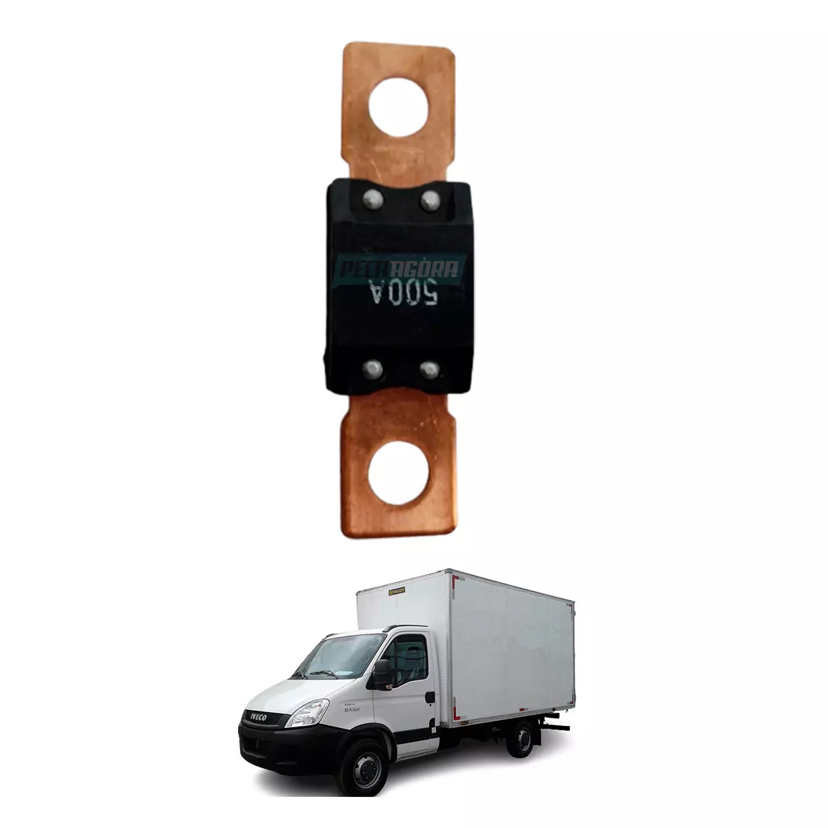 FUSIVEL MARROM 500 AMPERES IVECO DAILY 35S14 45C17 55C17 70C17 70C17HD EURO 5 (4