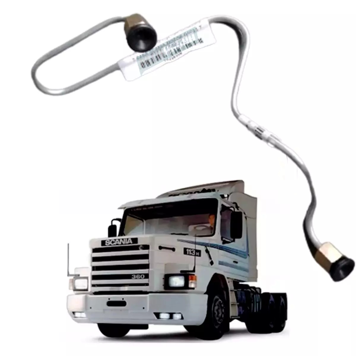 CANO INJETOR CILINDRO 2 PARA SCANIA MOTOR DSC11 T R113T ONIBUS K113  (365486,)