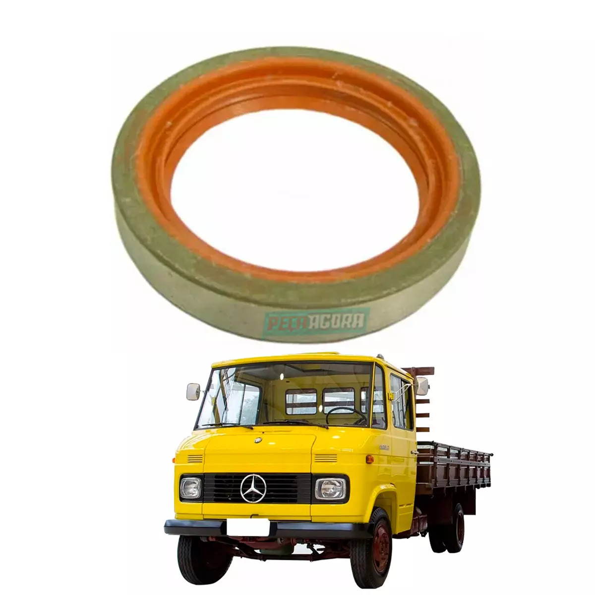 RETENTOR DIANTEIRO VIRABREQUIM MOTOR SILICONE MB L 608 708 LO 708 709 712 809131