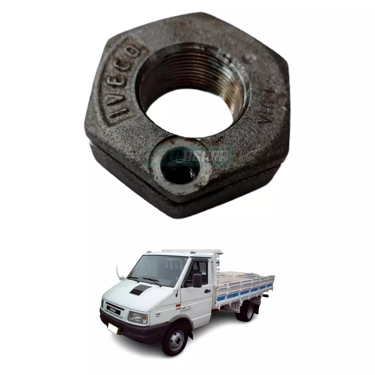 PORCA CUBO DIANTEIRO PARA IVECO DAILY 3510 3512 3513 3813 4013 4910 4912 5013 59