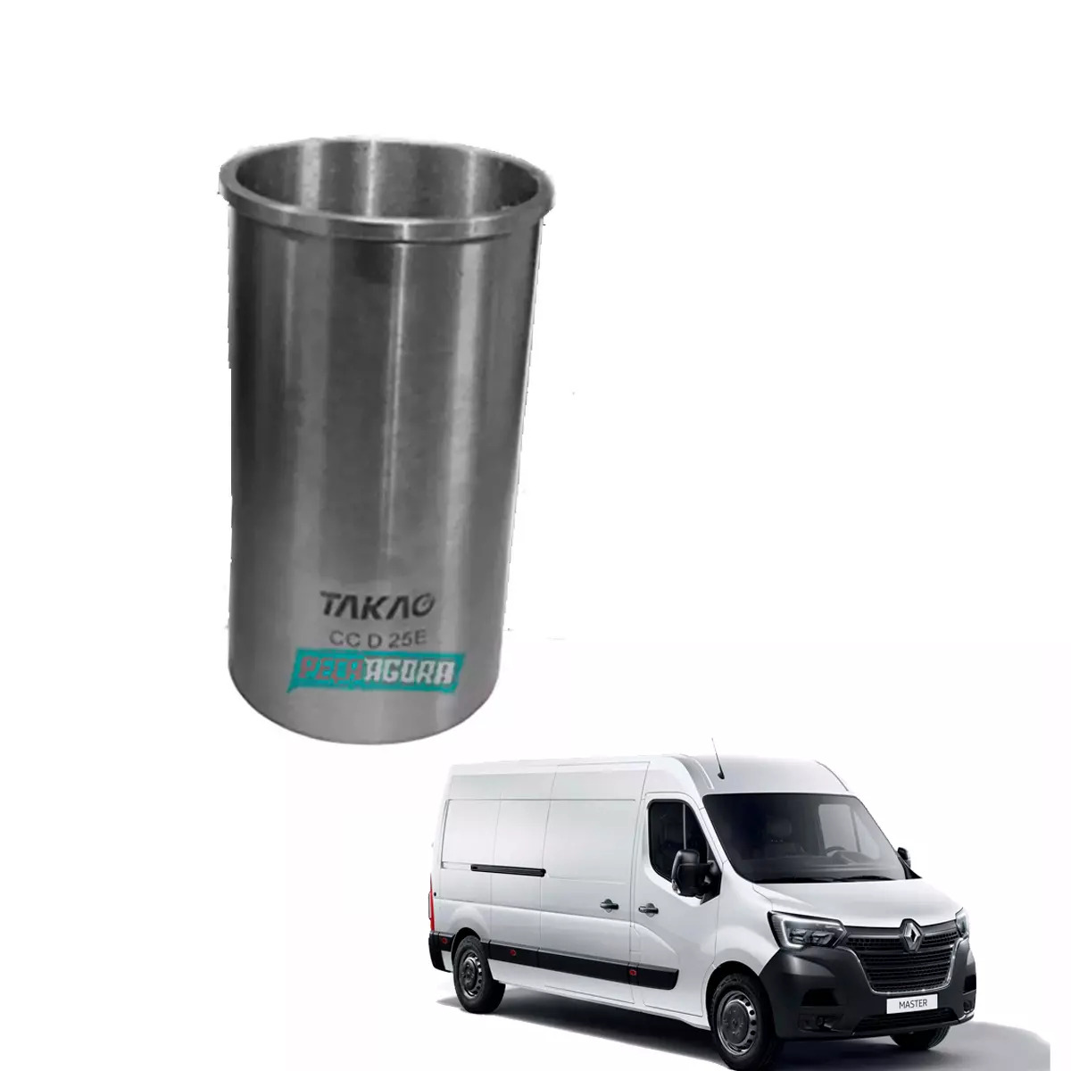 CAMISA CILINDRO RENAULT MASTER EURO III 2.5L 16V L4 DOHC YD25ETI 2012 EM DIANTE 