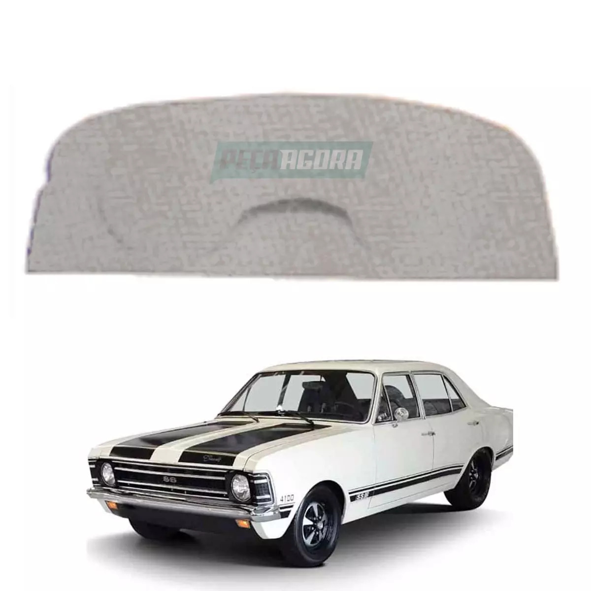 TAMPA PORTA MALA OPALA 4 PORTAS CINZA (M308754)