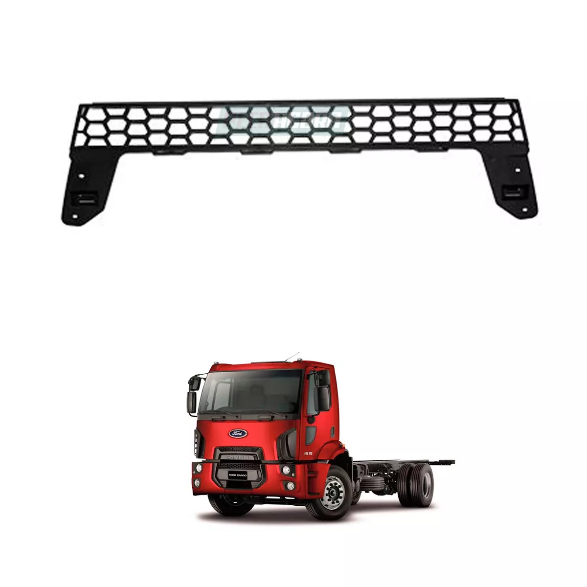 GRADE PARA CHOQUE CENTRAL PLASTICO (BC4517B968AA)