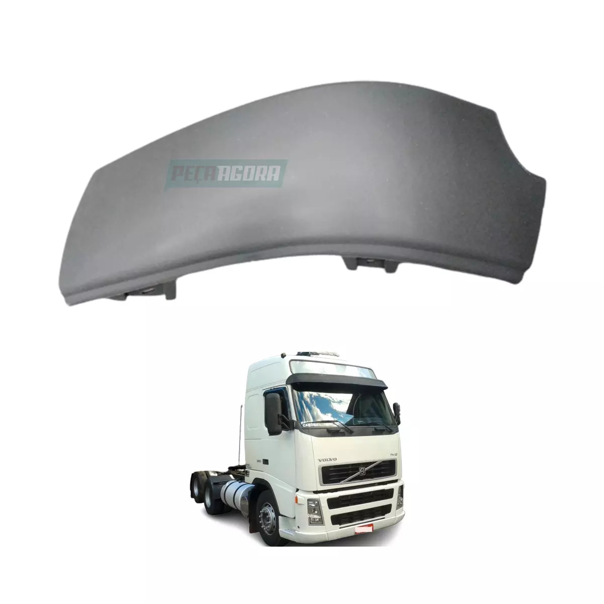 PONTEIRA PARACHOQUE ESQUERDO PLASTICO FH FM 2004 2009 (20529741-3175418-)