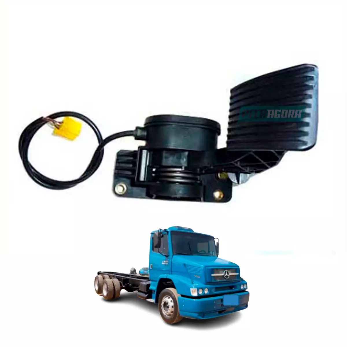 PEDAL ACELERADOR ELETRONICO MB 1215C 1620 1938S 1318 1518 2633 OF1730 (696300700