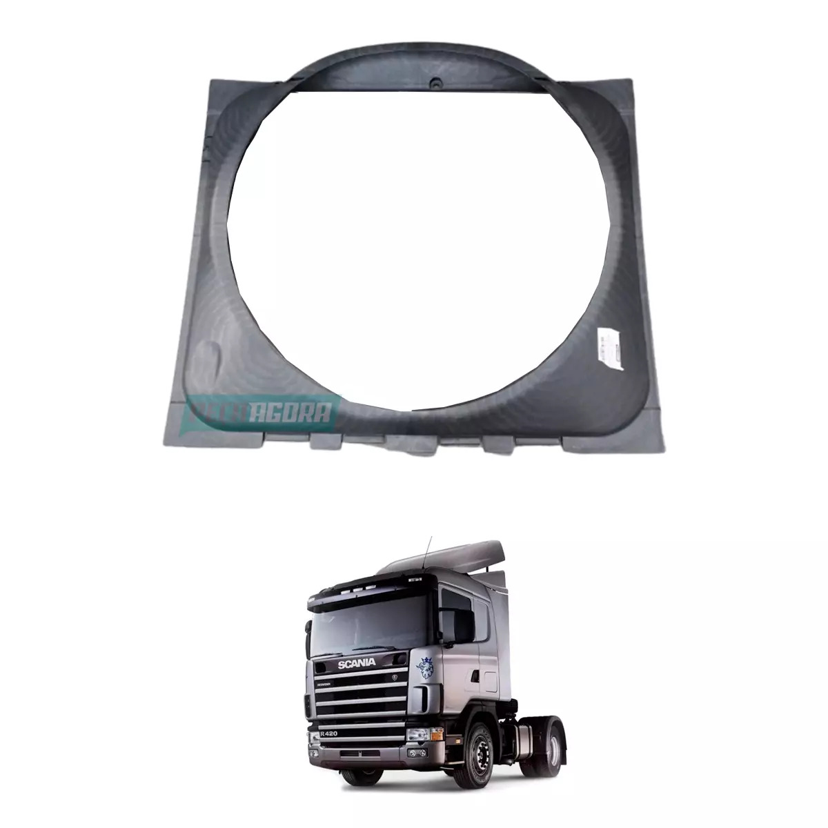 DEFLETOR RADIADOR PARA SCANIA SERIE 4 MODELO P 94 114 124 (1332193-150027)