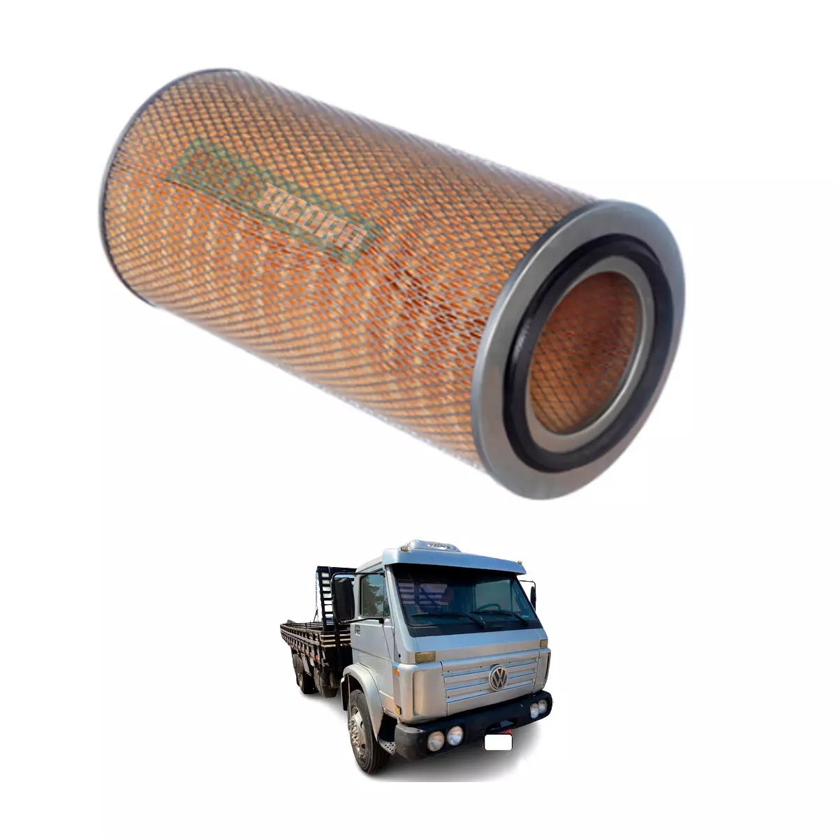 ELEMENTO FILTRO AR PRIMARIO MOTOR VW 14210 16210 22210 MB 1524L 1525L 1618L 1621