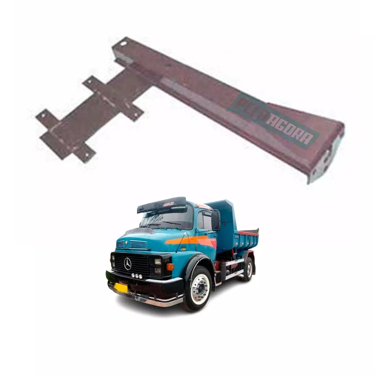 SUPORTE LANTERNA TRASEIRA ESQUERDA MB 1313 2015 1113 1518 AGL MERCEDES BENZ (345