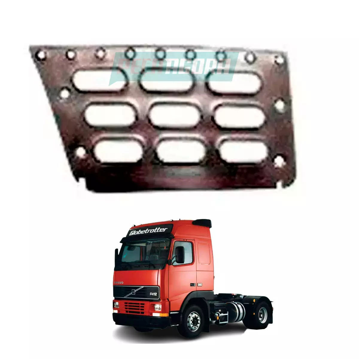 PISANTE ESTRIBO CABINE GRADE CENTRAL VOLVO FH 2004... ESQUERDO ZINCADO   (203607