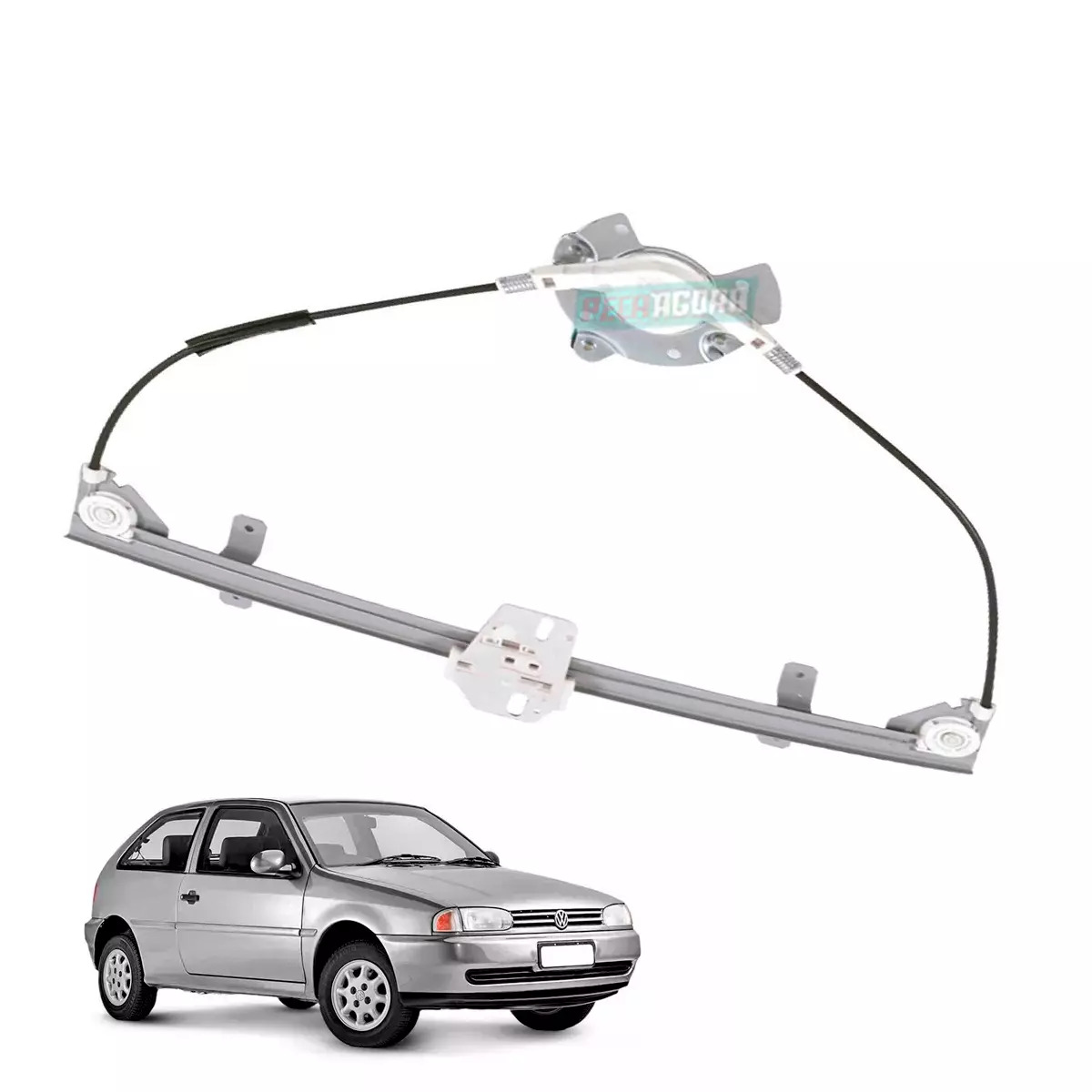 MAQUINA VIDRO ELETRICA DIR SEM MOTOR GOL BOLA 95 A 99 PARATI 96 A 99 (377837502A