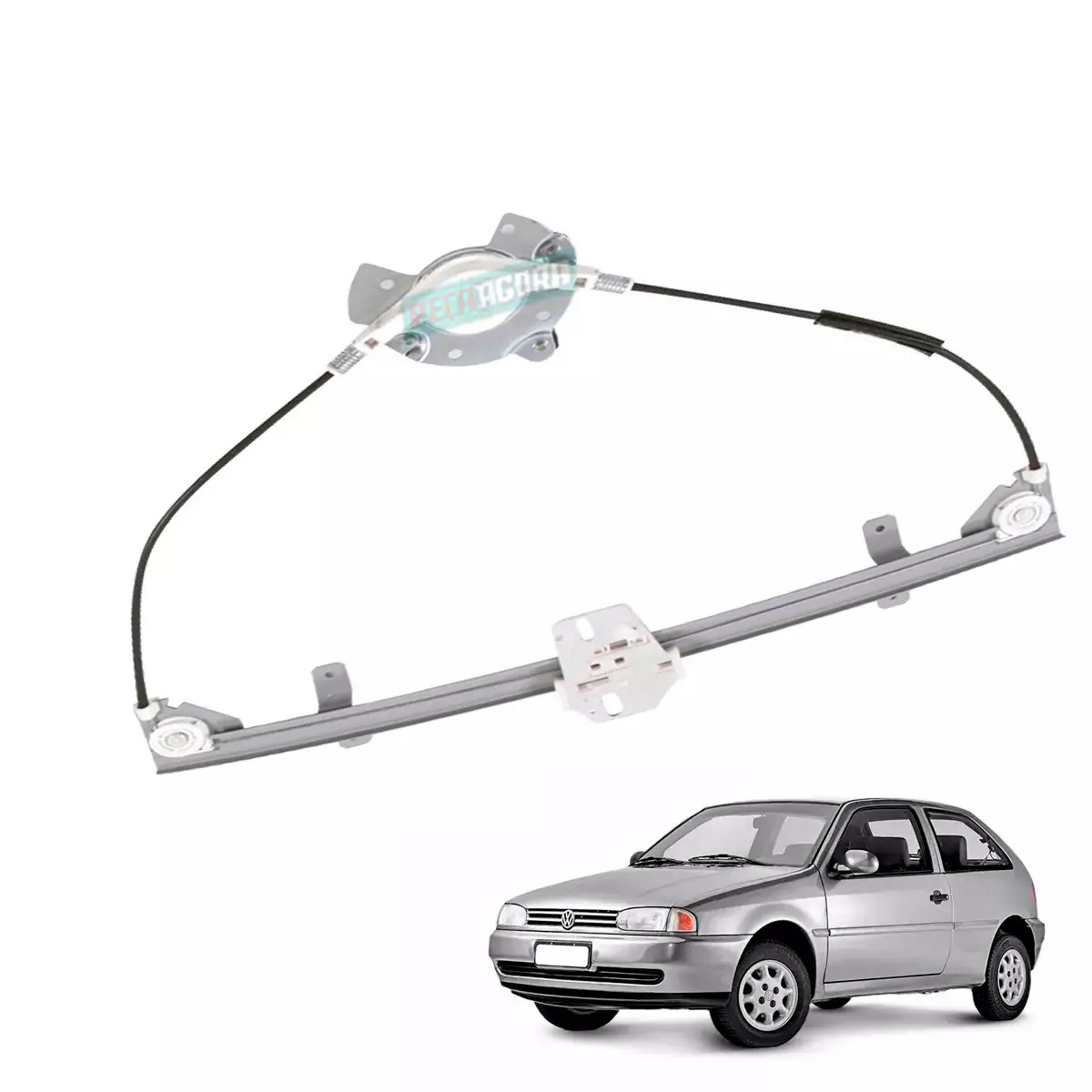 MAQUINA VIDRO ELETRICA ESQ SEM MOTOR GOL BOLA 95 A 99 PARATI 96 A 99 (377837501A