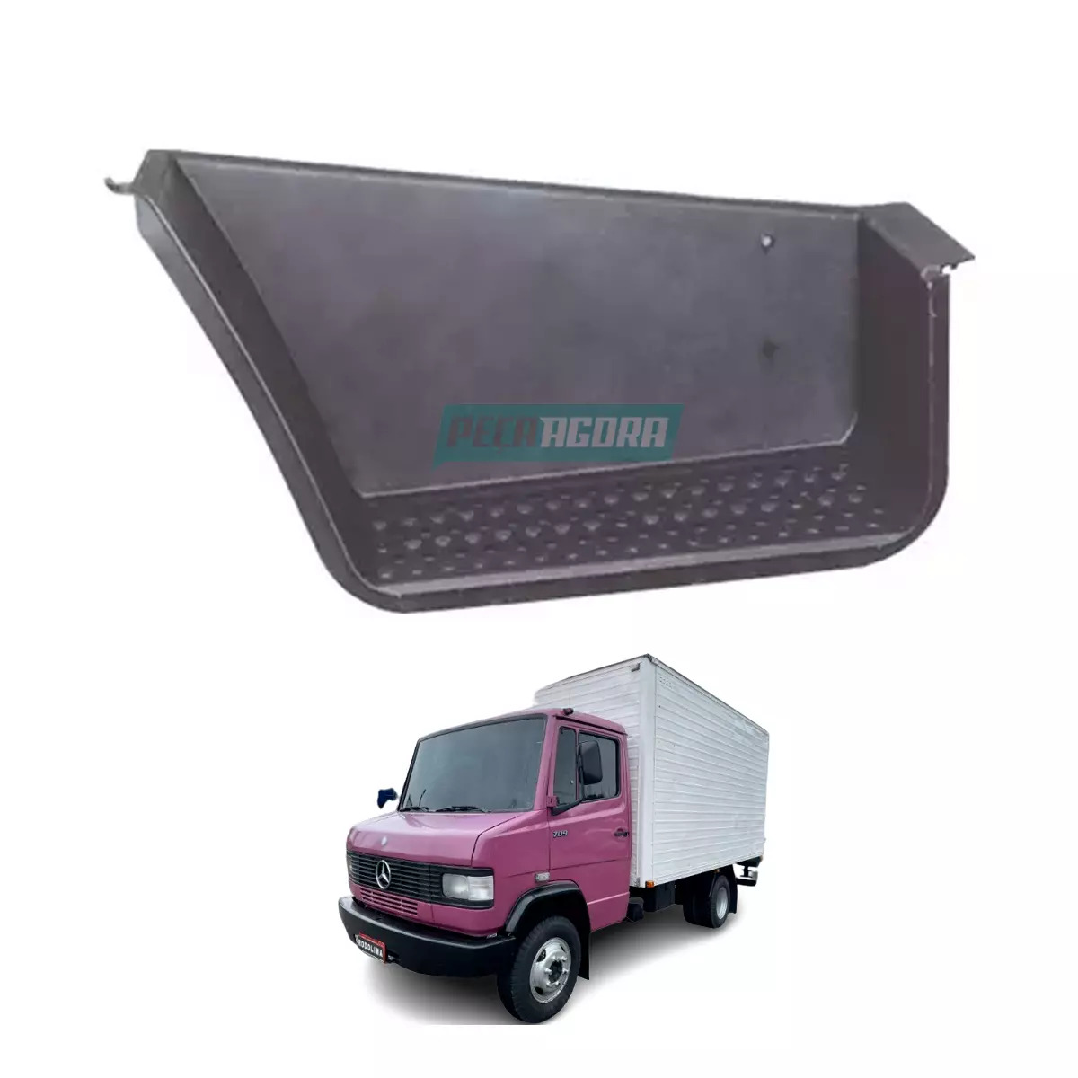 FORRO ESTRIBO PRETO ESQ SEM FURO MB 709 710 1618 1935 LS1630 L2318 L2418 LK1721 