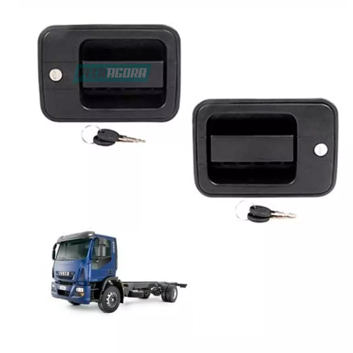 JOGO MACANETA PORTA MIOLO CHAVES PARA IVECO EUROCARGO EUROTECH STRALIS ATE 2007 