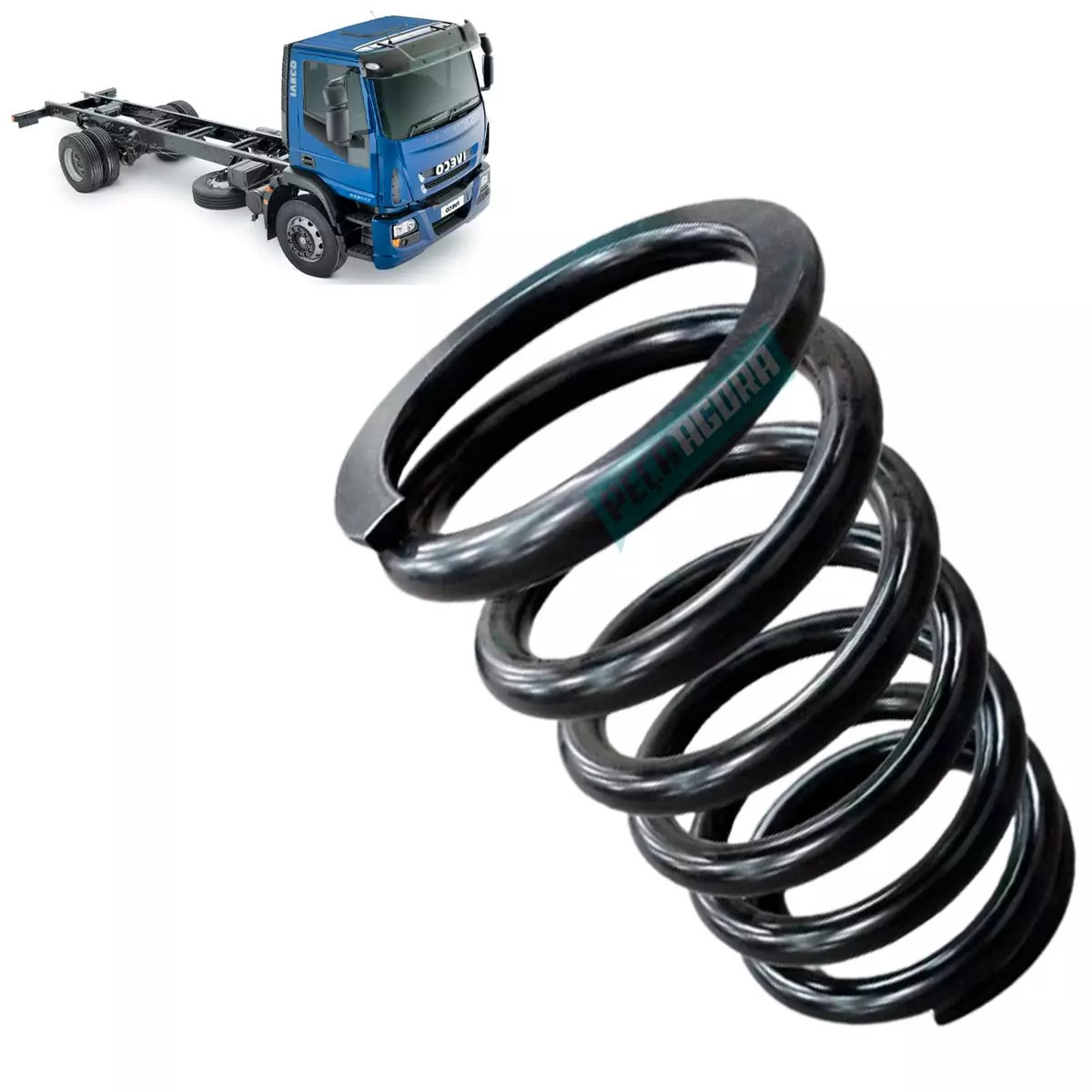 MOLA CABINE DIANT COMPR 19 CM IVECO TECTOR 170E28 240E28 CURSOR 180E33 450E33 (9