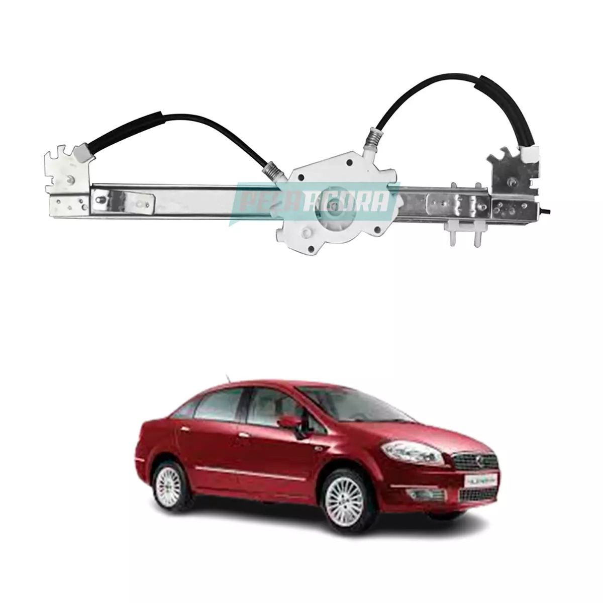 MAQUINA VIDRO ELETRICA DIANTEIRA ESQ SEM MOTOR LIEA 08 A 16 PUNTO 07 A 17 (51784