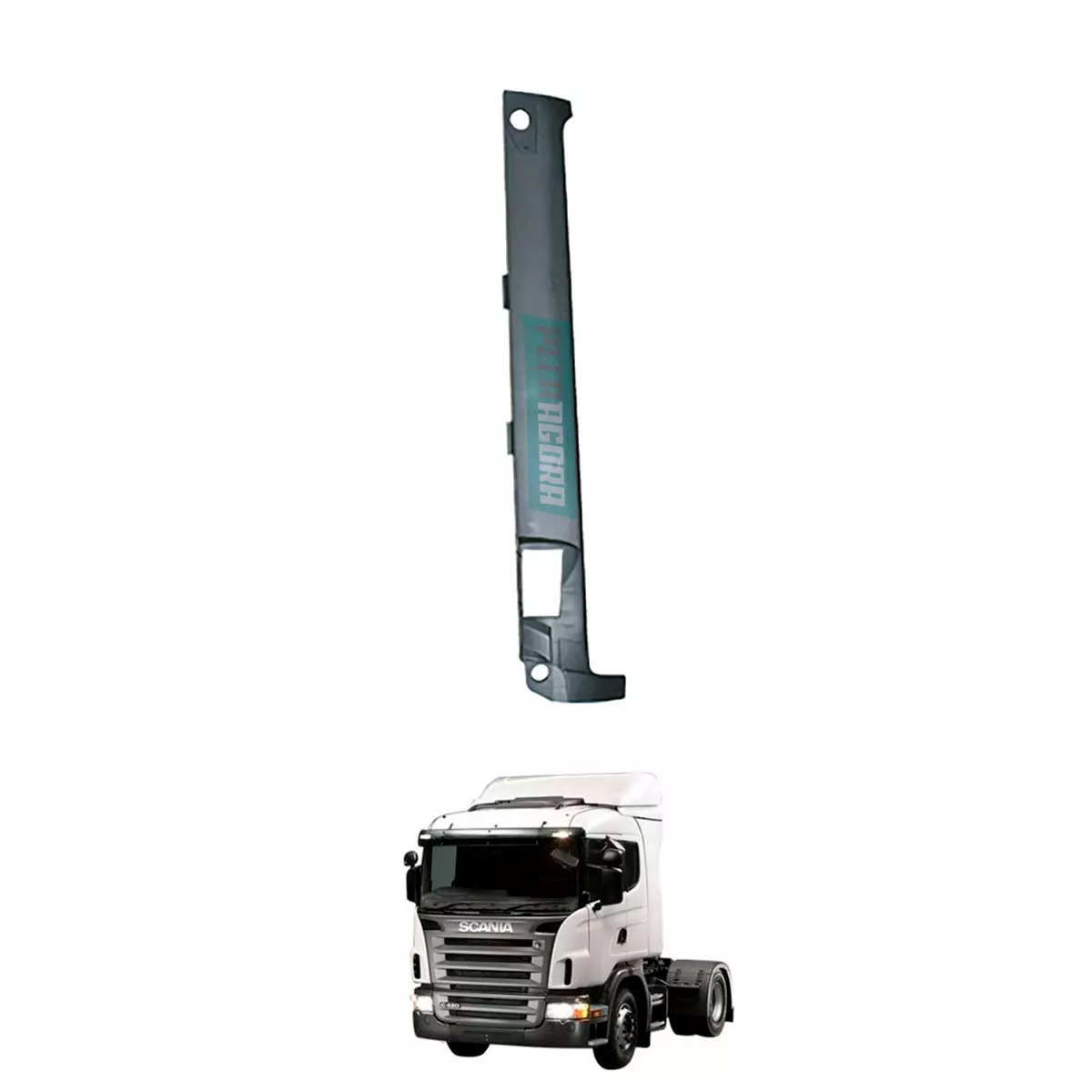 MOLDURA PARABRISA EXTERNO DIREITO PARA SCANIA SERIE 5 SERIE 6 P, G, R (1769912-1