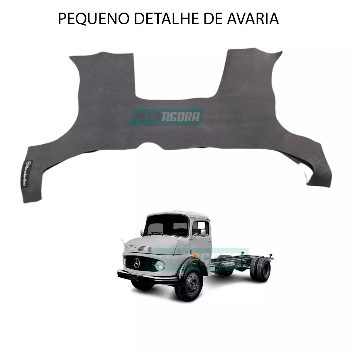 TAPETE MB 1113 1313 1513 2013 2213 BORRACHA TEXTURIZADO COM NOME COM LOGO ***PEQ