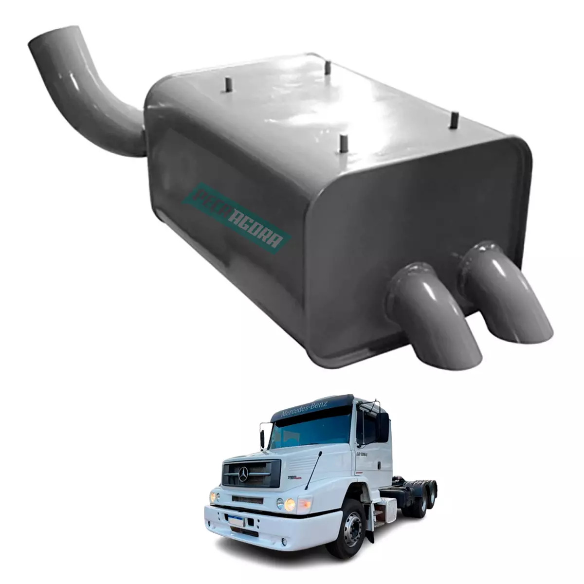 SILENCIOSO MB 1632 1728 1830 MB ONIBUS O500  (6344900201-F3059)