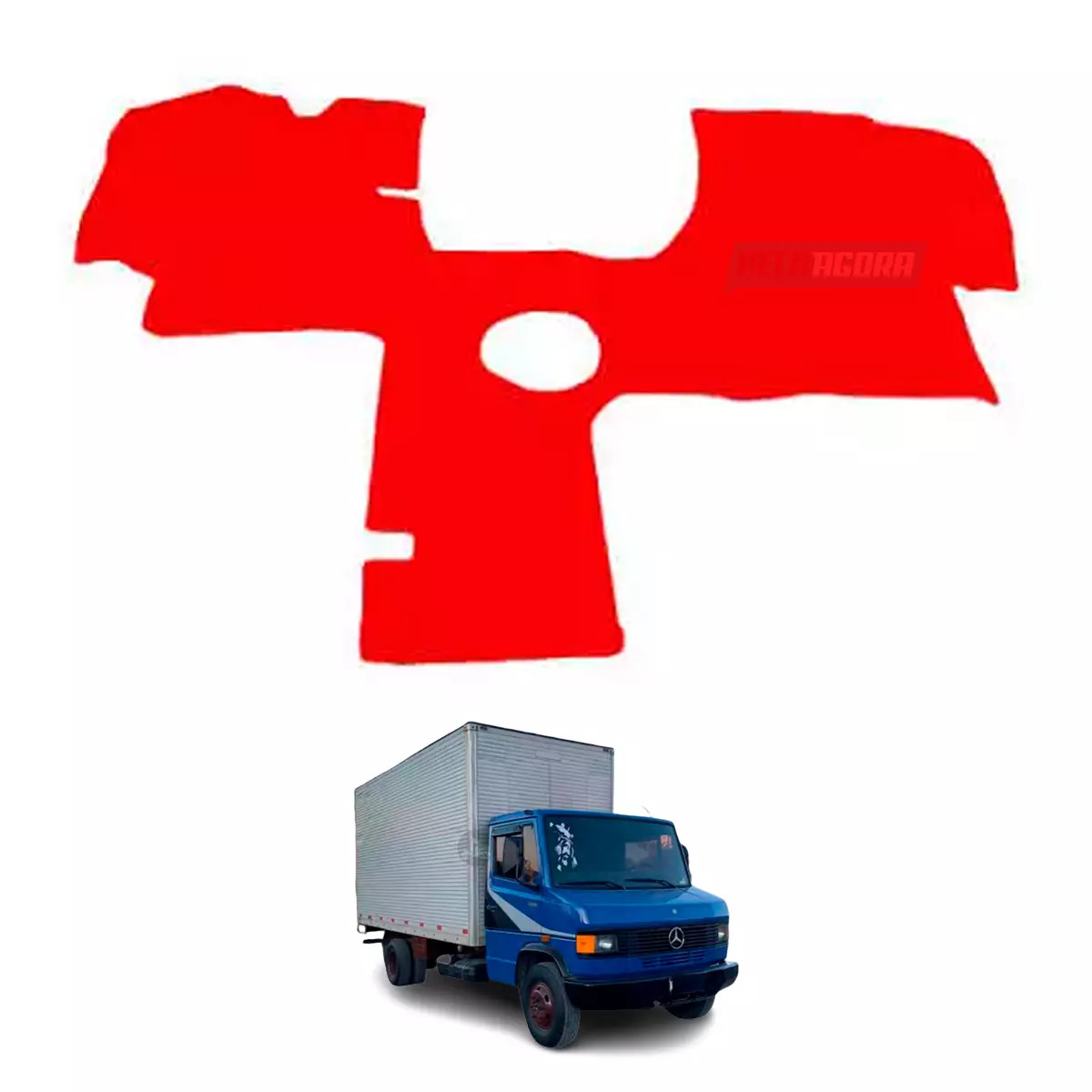 TAPETE VINIL MB 709 912 914 BICUDINHO - VERMELHO (PUES804V)