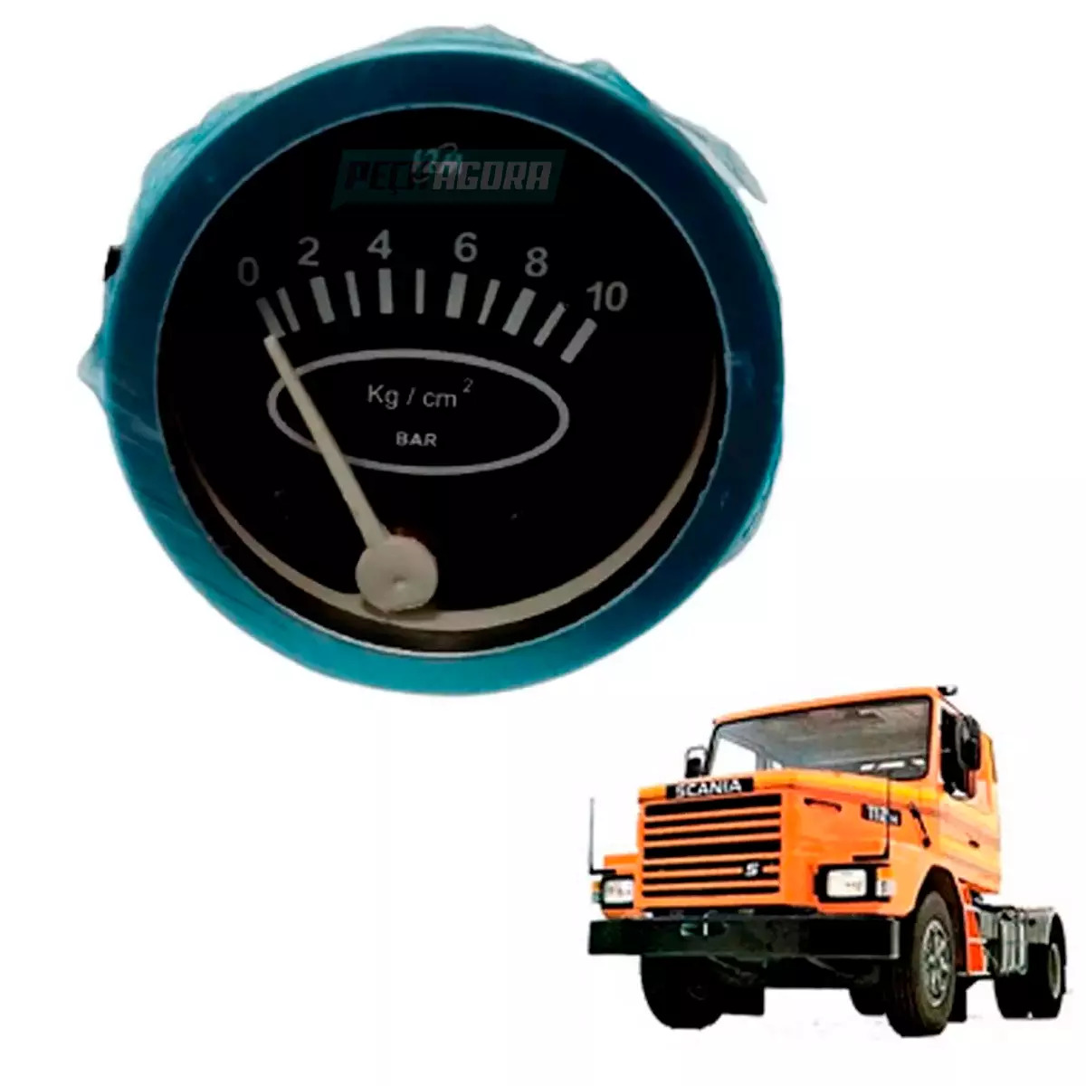 MANOMETRO PRESSAO OLEO MOTOR 10 BAR PARA SCANIA 111 112 (530764)