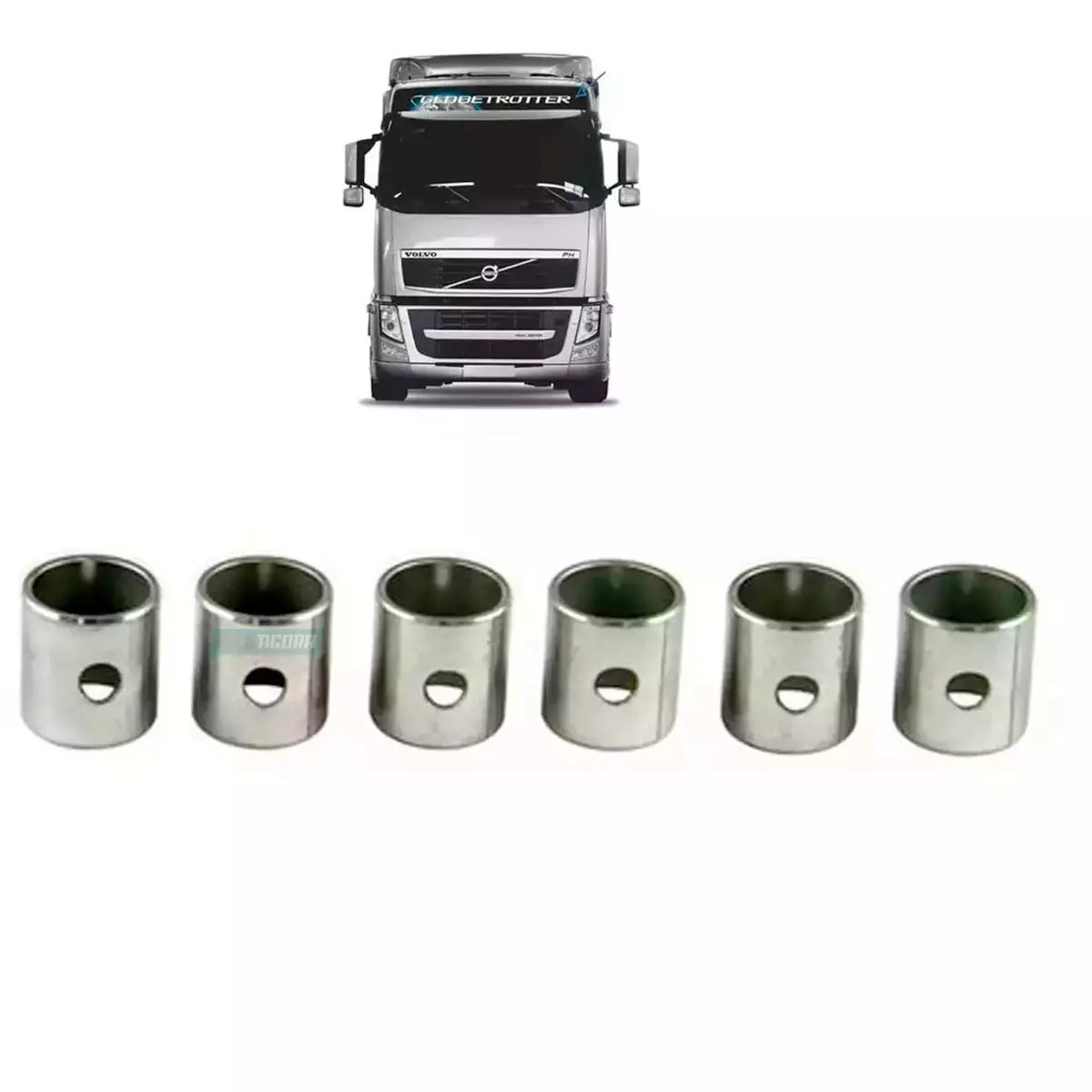 JOGO BUCHA BIELA SEMI VOLVO MOTOR TD100 12 THD ADEG TD122 (87270890)