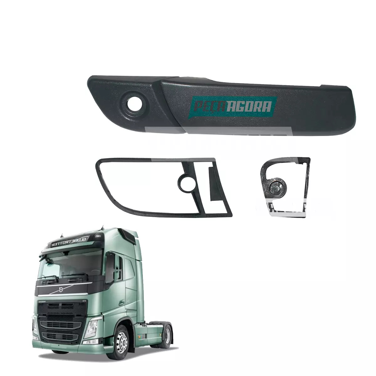 MACANETA EXTERNA PORTA DIANTEIRA ESQUERDO VOLVO FH 2015 A 2021  (21457761-214572