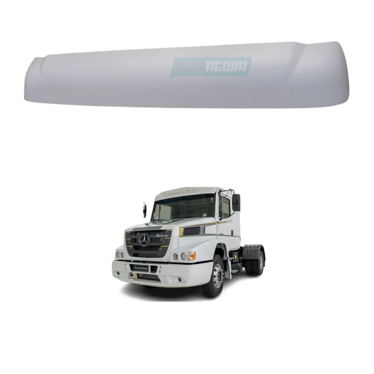 TAPA SOL EXTERNO MBB ATRON 1635 ATEGO AXOR TETO BAIXO 2013 (6968100010,)