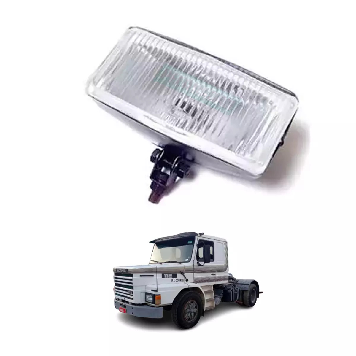FAROL PARA SCANIA 112 113 BICUDO NEBLINA 170X85MM (F711)