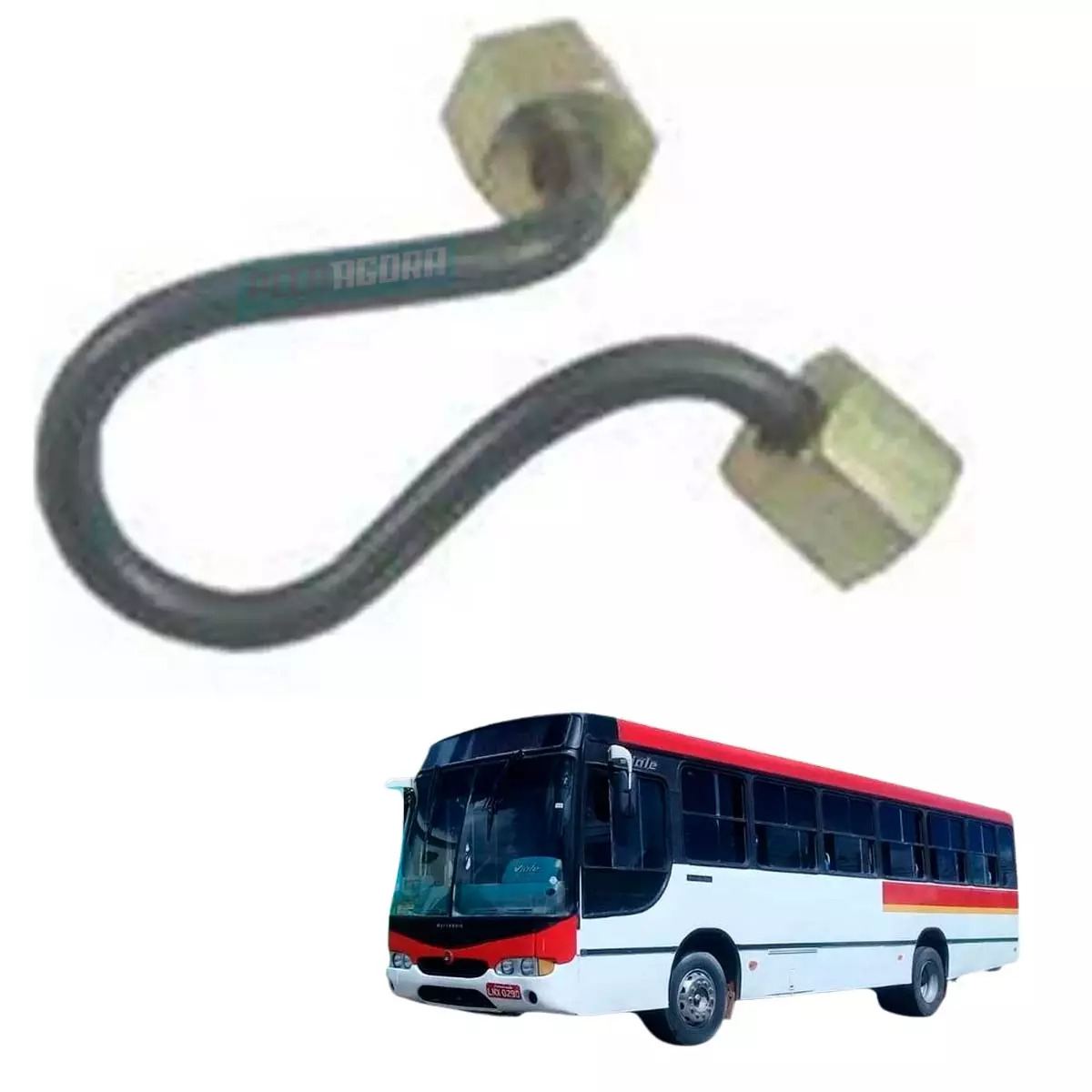 CANO TUBO INJETOR MOTOR ELETRONICO MB OM904LA OM906LA OM924LA OM926LA (906070143