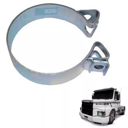  ABRACADEIRA SILENCIOSO COM PARAFUSO PARA SCANIA 112 113 (328928)