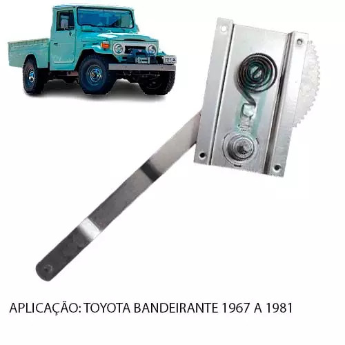 MAQUINA VIDRO MANUAL DIR BANDEIRANTE 67 A 81 PINO QUADRADO 2 PORTAS (6980298001B