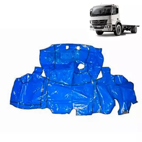 TAPETE VINIL AZUL MB ATEGO 1419 1719 2012 2013 4 CILINDROS COM CAPO (PUES854A)