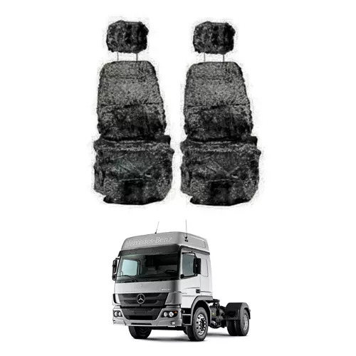 CAPA PELUCIA CHINIL BANCO C/LOGO MB ATEGO/SC112/VOLVO EDC/VW/STRALIS ATE 2015 BC