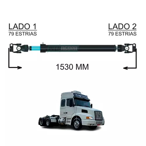 COLUNA DIRECAO COMPLETA 1530MM VOLVO NH12 (21185797)