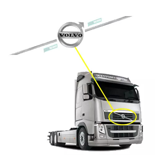 EMBLEMA TRANSVERSAL GRADE VOLVO FH TODOS DE 2009 A 2014 (82322969-6068CR-C30228 