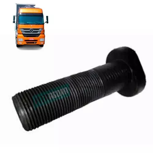 PARAFUSO RODA DIANTEIRO M22 1,5X77/87,5 RECARTILHADO MB AXOR ATEGO 12 EM DIANTE 